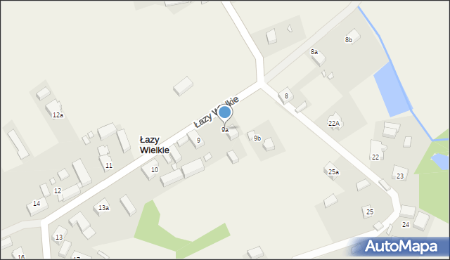 Łazy Wielkie, Łazy Wielkie, 9a, mapa Łazy Wielkie