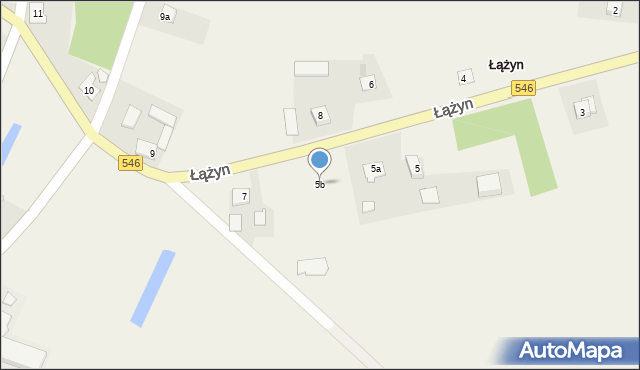 Łążyn, Łążyn, 5b, mapa Łążyn