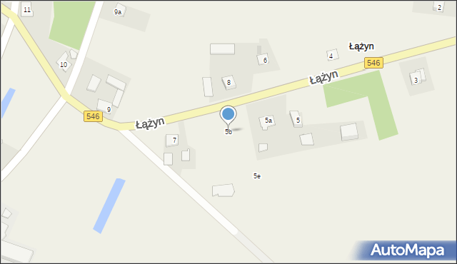 Łążyn, Łążyn, 5b, mapa Łążyn