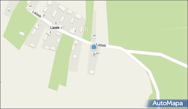 Lesica, Lasek, 1b, mapa Lesica