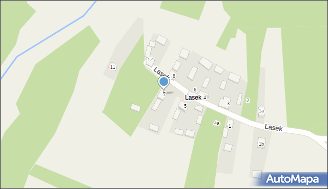 Lesica, Lasek, 7, mapa Lesica