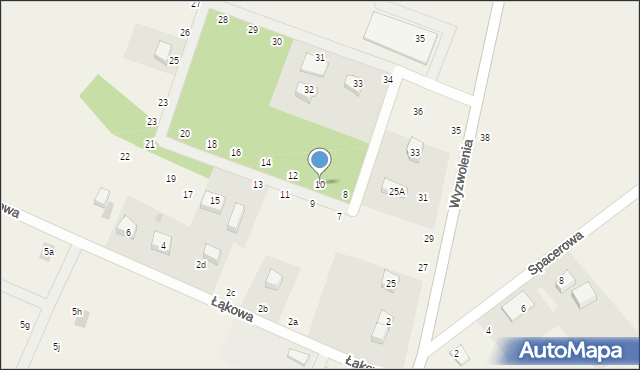 Liniewo, Łąkowa, 10, mapa Liniewo