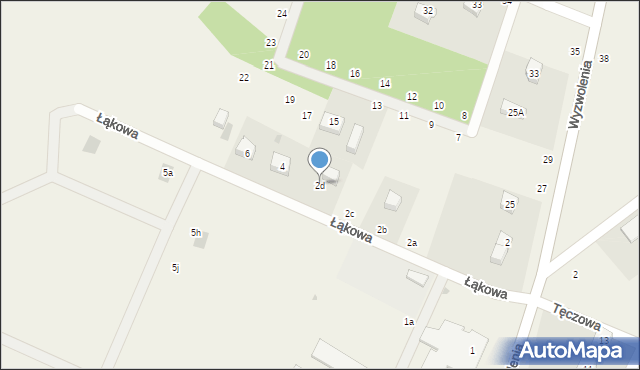 Liniewo, Łąkowa, 2d, mapa Liniewo