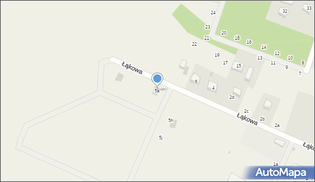 Liniewo, Łąkowa, 5a, mapa Liniewo