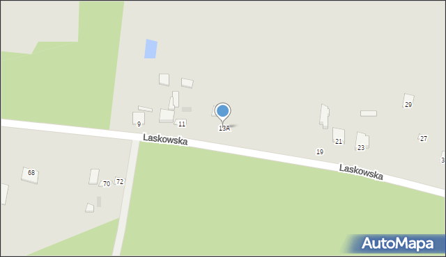 Łochów, Laskowska, 13A, mapa Łochów