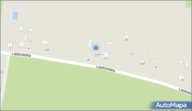 Łochów, Laskowska, 21, mapa Łochów