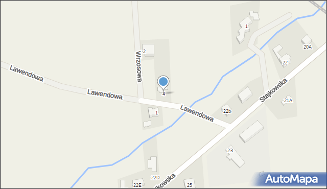 Lubasz, Lawendowa, 4, mapa Lubasz