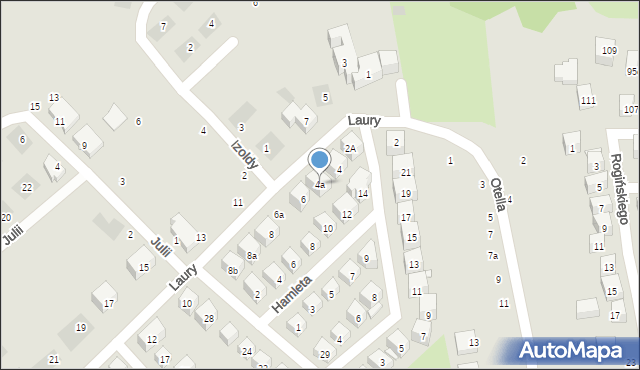Lublin, Laury, 4a, mapa Lublina