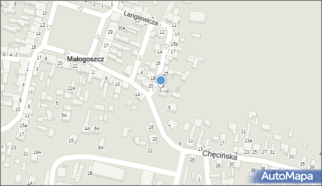 Małogoszcz, Langiewicza Mariana, gen., 31, mapa Małogoszcz