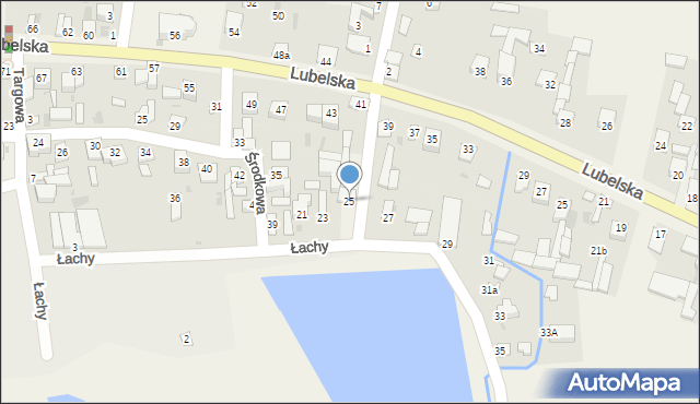 Markuszów, Łachy, 25, mapa Markuszów