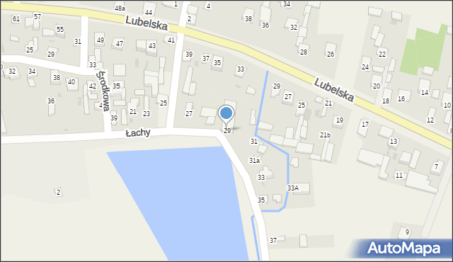 Markuszów, Łachy, 29, mapa Markuszów