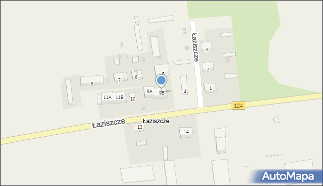 Mętno, Łaziszcze, 9B, mapa Mętno