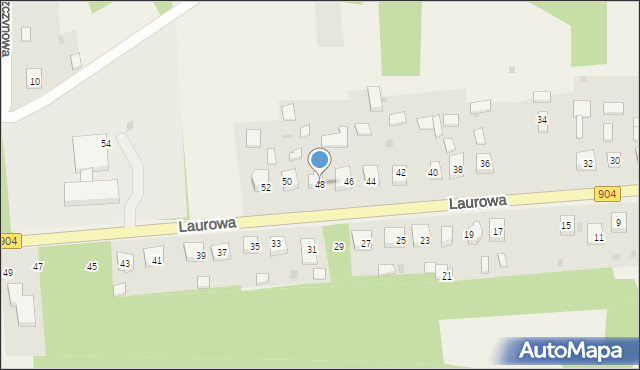 Michałów, Laurowa, 48, mapa Michałów