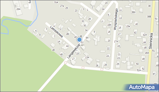 Mińsk Mazowiecki, Langiewicza Mariana, gen., 11A, mapa Mińsk Mazowiecki