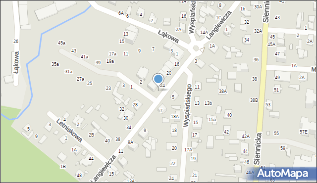 Mińsk Mazowiecki, Langiewicza Mariana, gen., 26, mapa Mińsk Mazowiecki