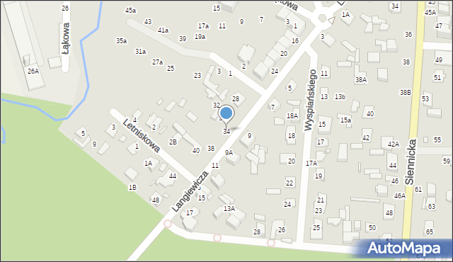 Mińsk Mazowiecki, Langiewicza Mariana, gen., 34, mapa Mińsk Mazowiecki