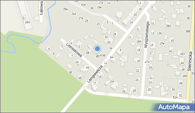 Mińsk Mazowiecki, Langiewicza Mariana, gen., 40, mapa Mińsk Mazowiecki