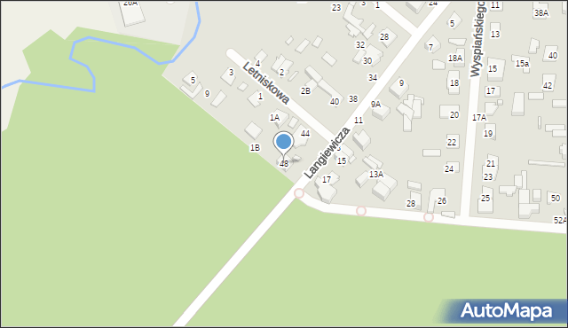 Mińsk Mazowiecki, Langiewicza Mariana, gen., 48, mapa Mińsk Mazowiecki