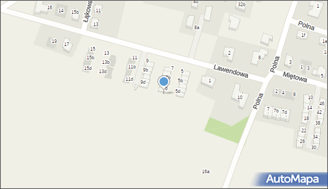 Mirków, Lawendowa, 7e, mapa Mirków