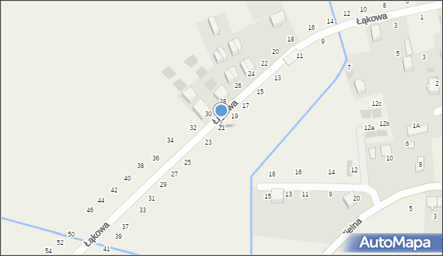 Modlniczka, Łąkowa, 21, mapa Modlniczka