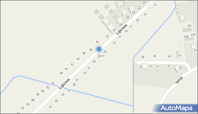 Modlniczka, Łąkowa, 27, mapa Modlniczka