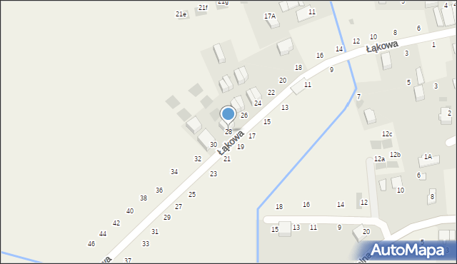 Modlniczka, Łąkowa, 28, mapa Modlniczka