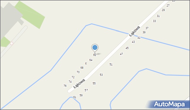 Modlniczka, Łąkowa, 62, mapa Modlniczka