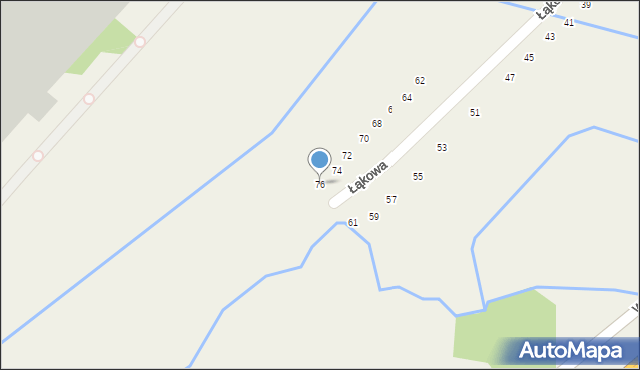 Modlniczka, Łąkowa, 76, mapa Modlniczka