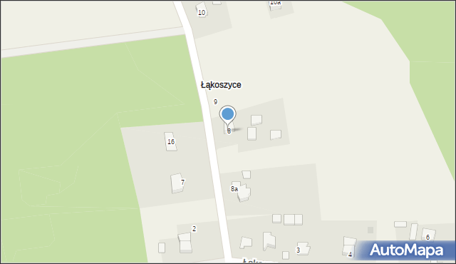 Mrozów, Łąkoszyce, 8, mapa Mrozów