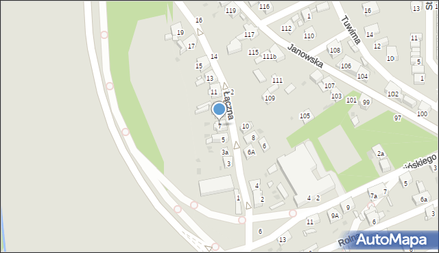 Mysłowice, Łączna, 7, mapa Mysłowice