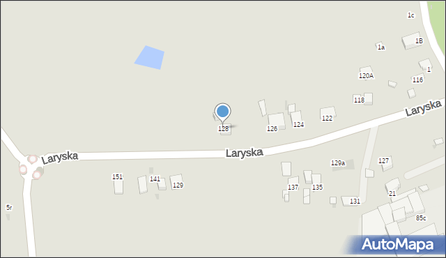 Mysłowice, Laryska, 128, mapa Mysłowice