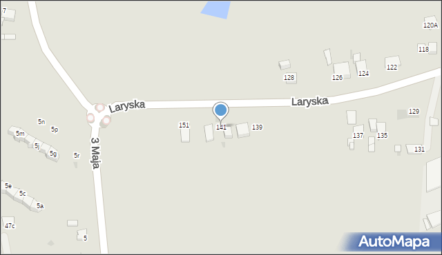 Mysłowice, Laryska, 141, mapa Mysłowice