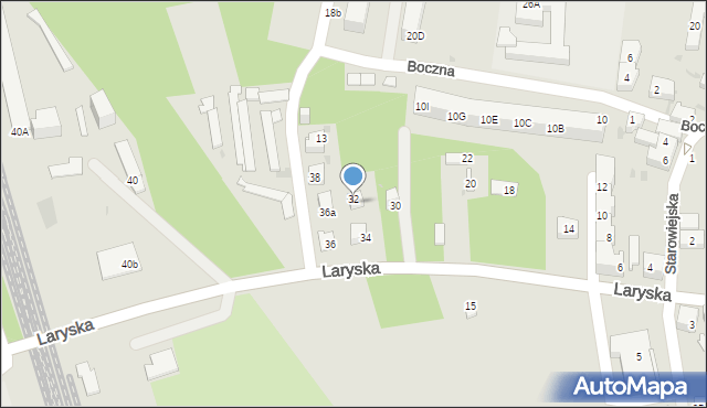 Mysłowice, Laryska, 32, mapa Mysłowice