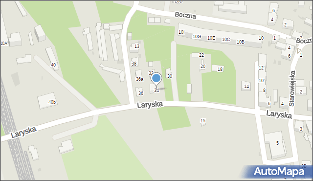 Mysłowice, Laryska, 34, mapa Mysłowice