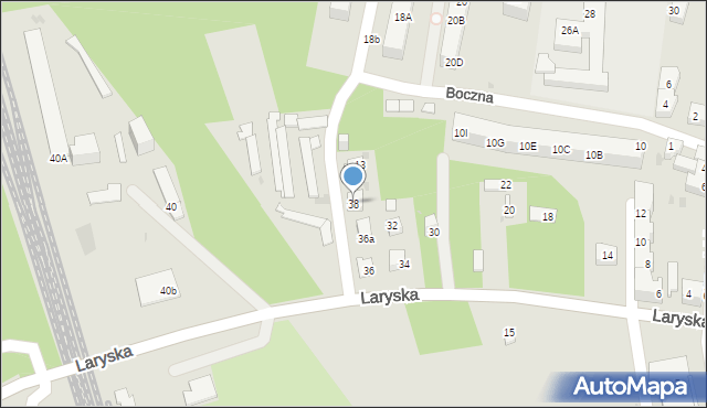 Mysłowice, Laryska, 38, mapa Mysłowice