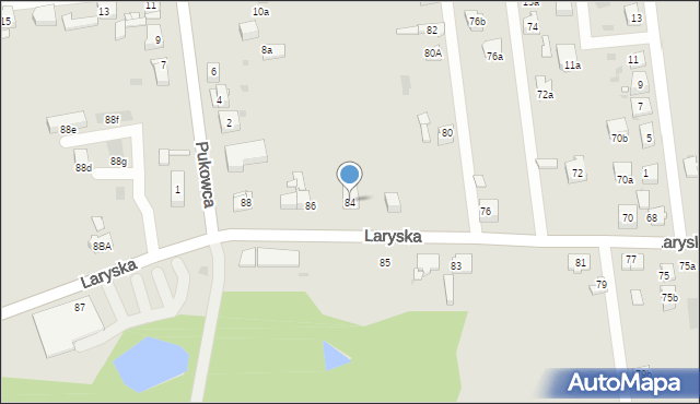 Mysłowice, Laryska, 84, mapa Mysłowice