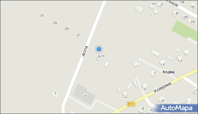 Nasielsk, Łączna, 10, mapa Nasielsk