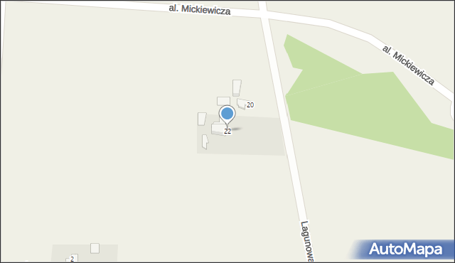 Niemcz, Lagunowa, 22, mapa Niemcz