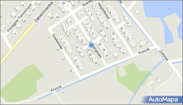 Niepołomice, Lawendowa, 36, mapa Niepołomice