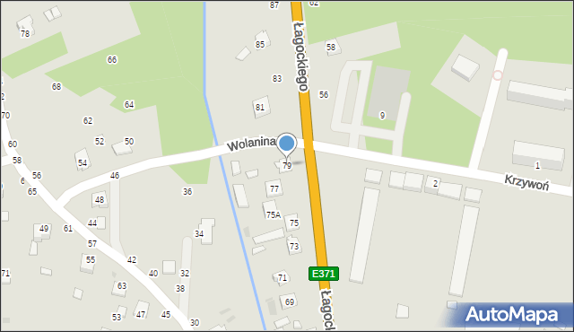 Nowa Dęba, Łagockiego Henryka, ks., 79, mapa Nowa Dęba