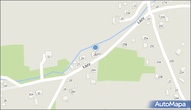 Nowa Słupia, Łazy, 26C, mapa Nowa Słupia