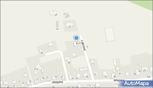 Nowa Wieś Tworoska, Łąkowa, 5, mapa Nowa Wieś Tworoska