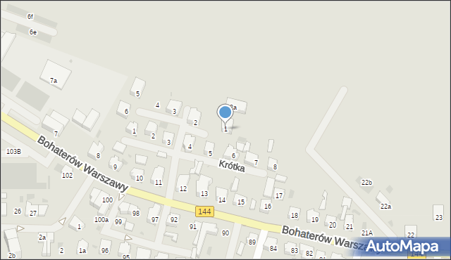 Nowogard, Łąkowa, 1, mapa Nowogard