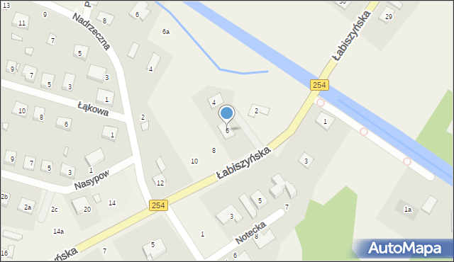 Olimpin, Łabiszyńska, 6, mapa Olimpin