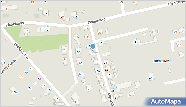 Opole, Lajkonika, 11, mapa Opola