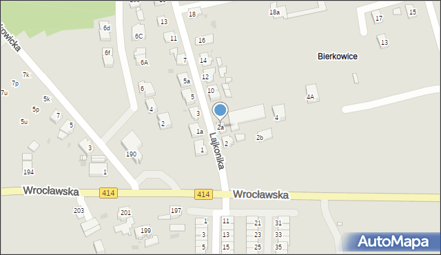 Opole, Lajkonika, 2a, mapa Opola
