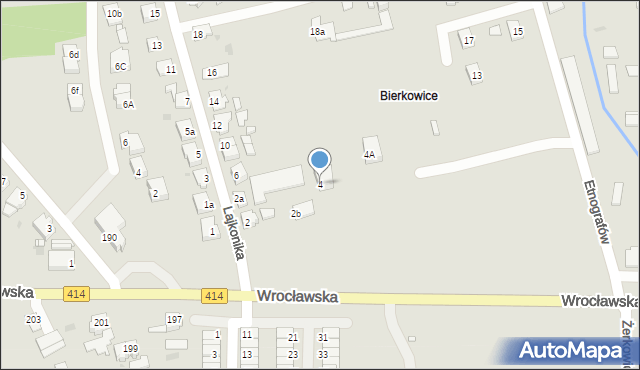 Opole, Lajkonika, 4, mapa Opola
