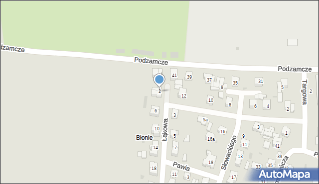 Opole Lubelskie, Łąkowa, 2, mapa Opole Lubelskie