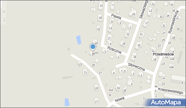 Opole Lubelskie, Łąkowa, 26, mapa Opole Lubelskie