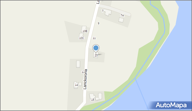 Osiek, Lanckorona, 13, mapa Osiek